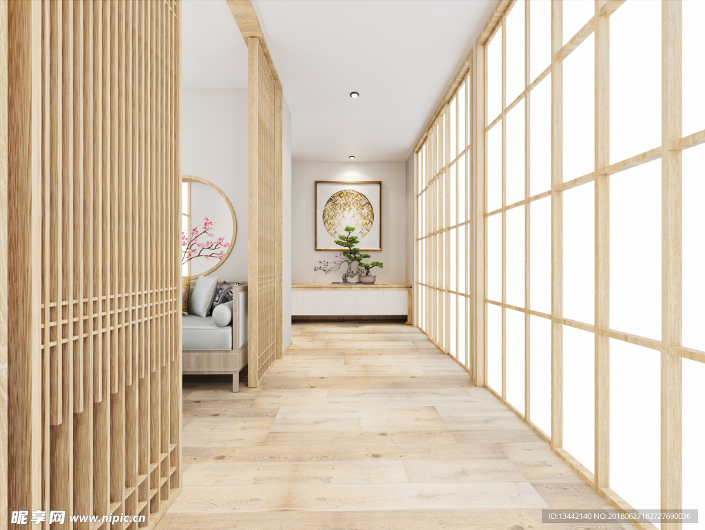 会所过道效果图