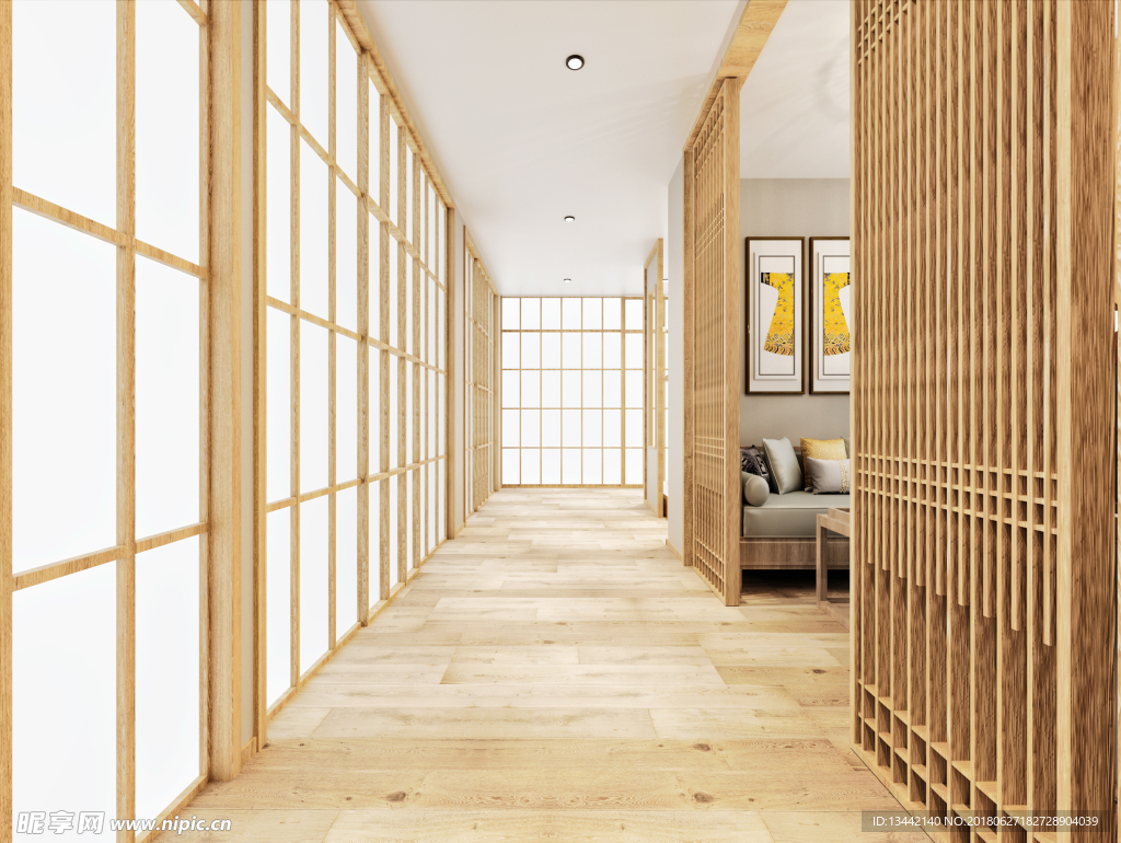 会所过道效果图