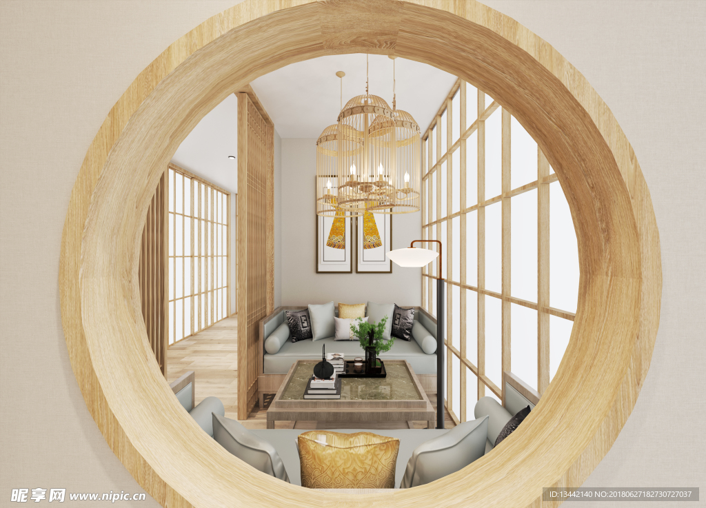 会所过道效果图