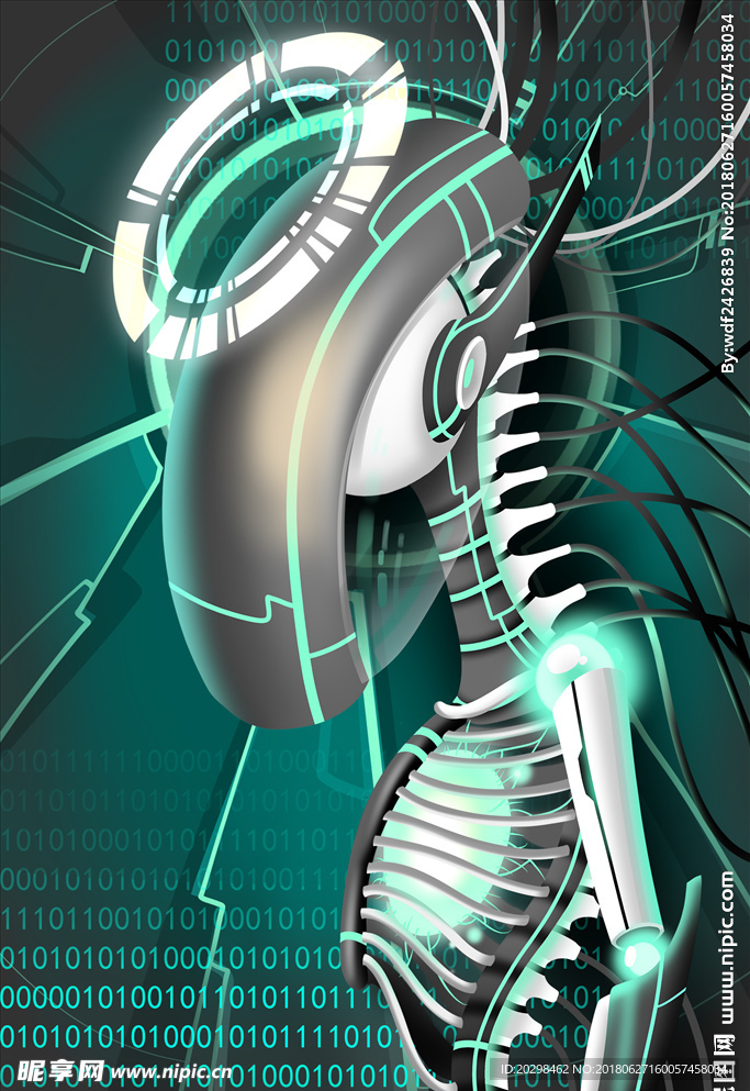 灰色科技背景插画