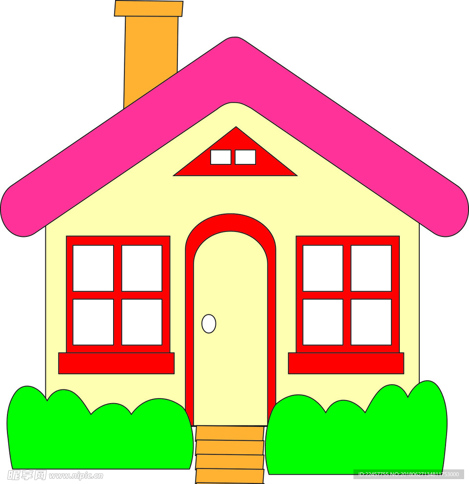卡通房子