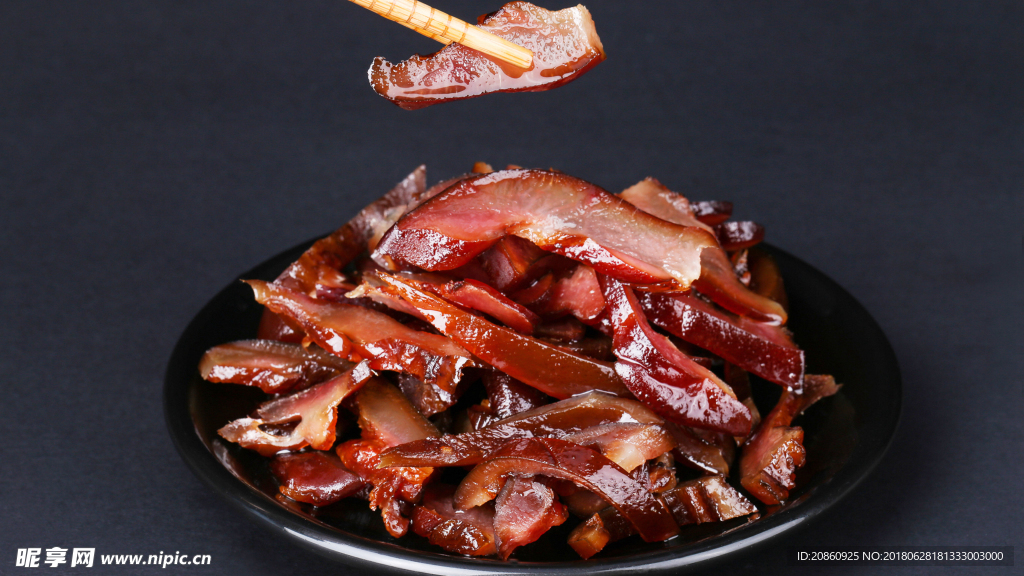 美味的腊肉图片