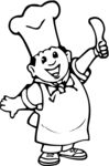 卡通男厨师