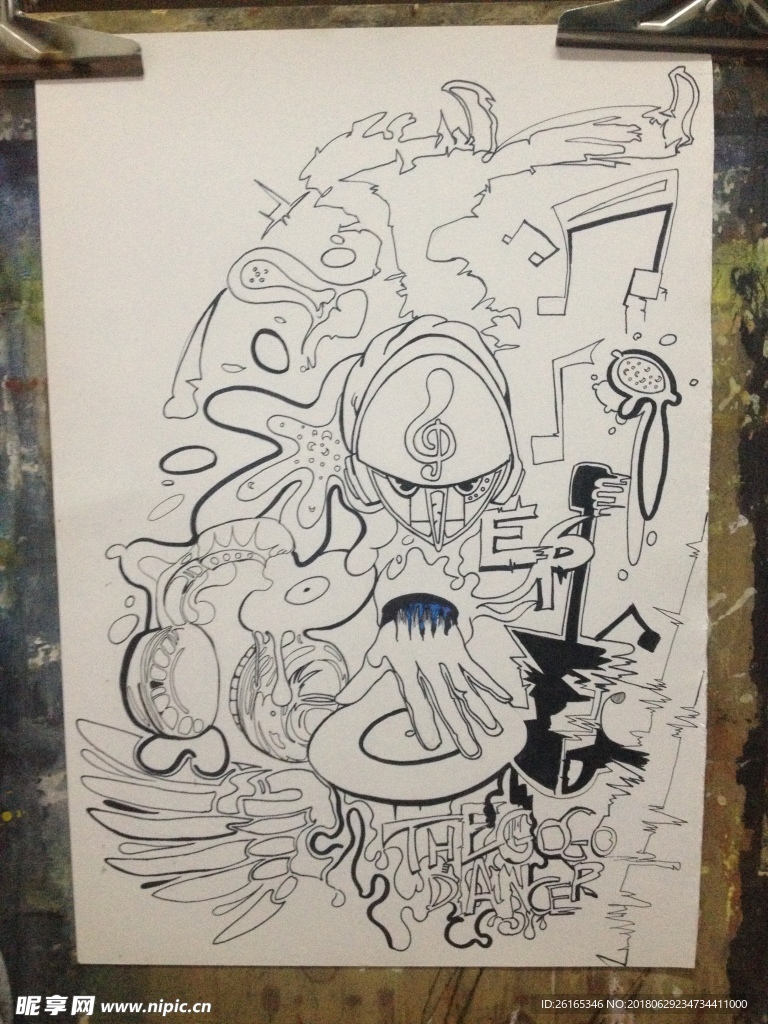 手绘 头像 绘画 卡通 马克笔