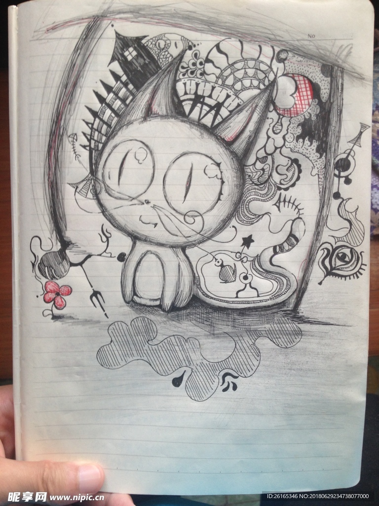 手绘 绘画 卡通 马克笔