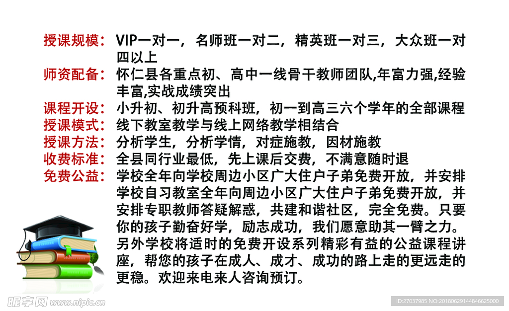 培训教育宣传名片（反面）