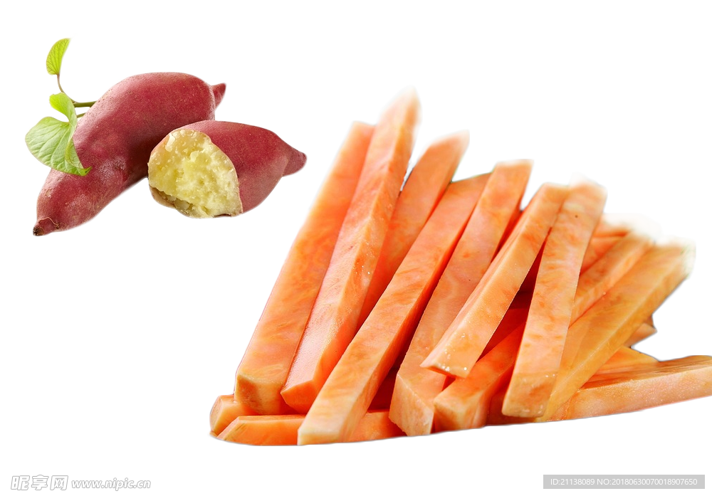 红薯 免抠图  地瓜条 素材