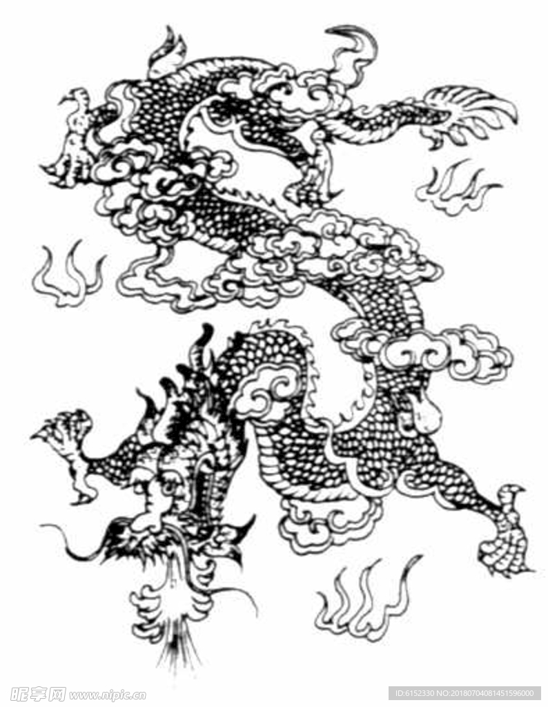 古典龙纹 鼎纹 古典花纹 中