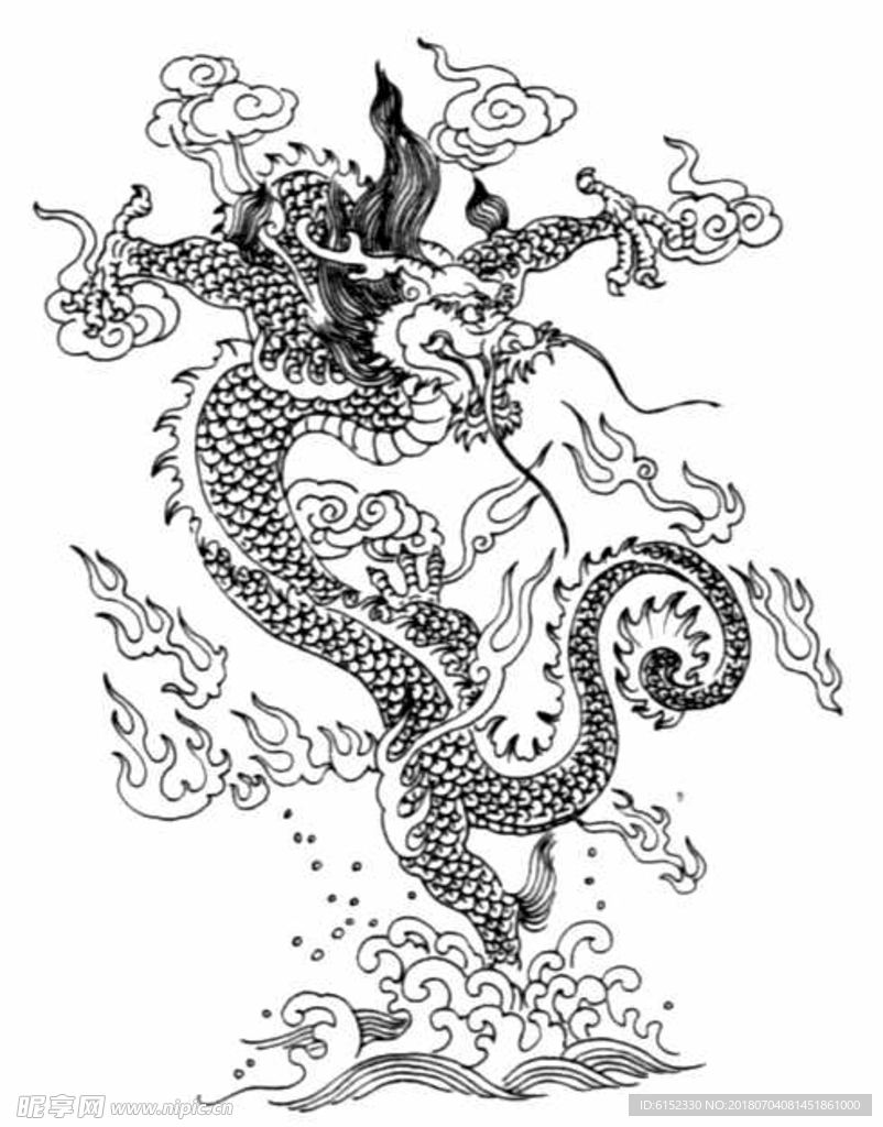 古典龙纹 鼎纹 古典花纹 中