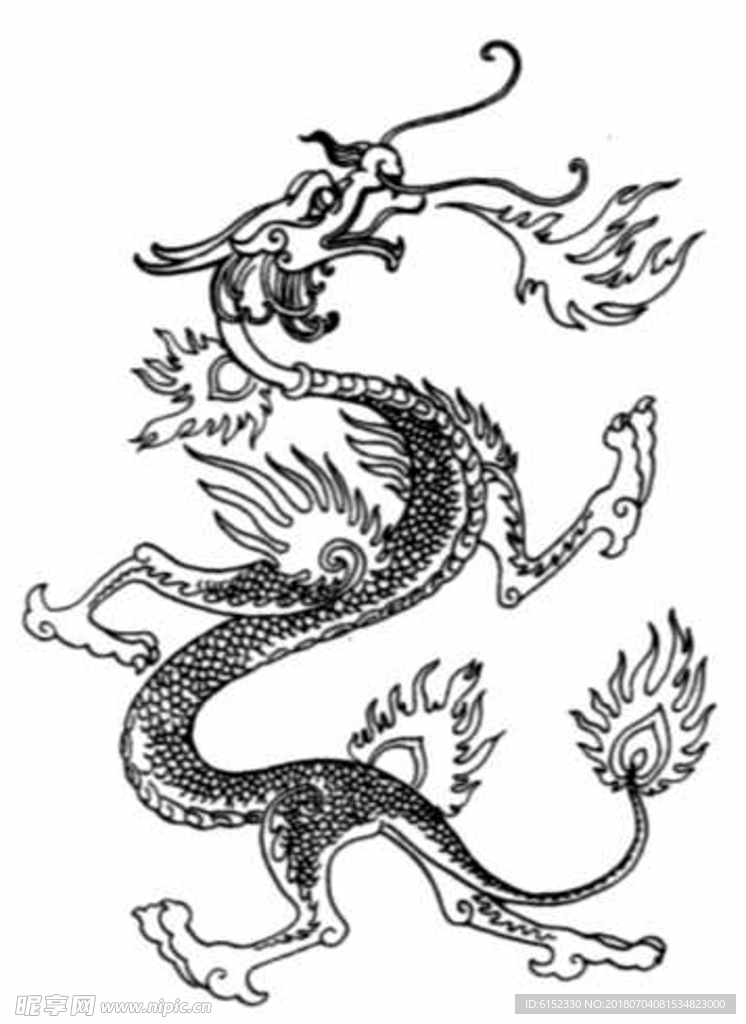 古典龙纹 鼎纹 古典花纹 中国