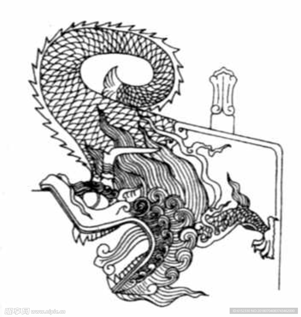 古典龙纹 鼎纹 古典花纹 中