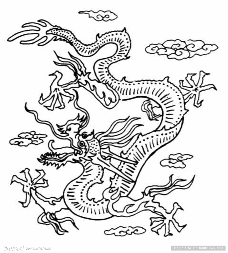 古典龙纹 鼎纹 古典花纹 中