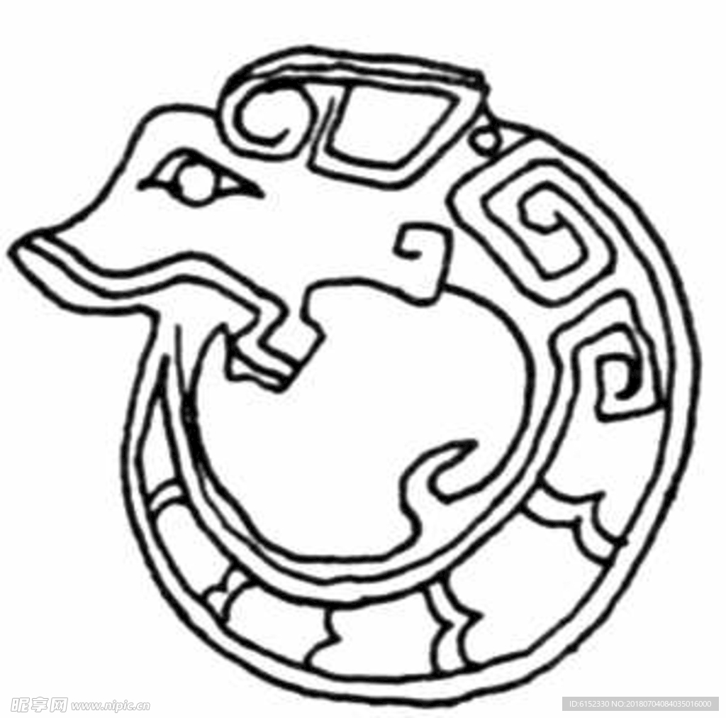 古典龙纹 鼎纹 古典花纹 中