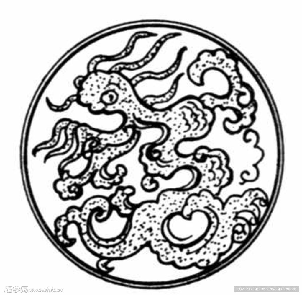 古典龙纹 鼎纹 古典花纹 中