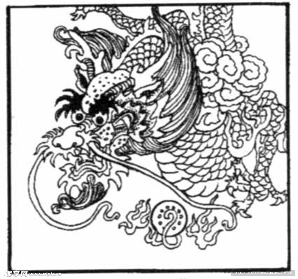 古典龙纹 鼎纹 古典花纹 中国