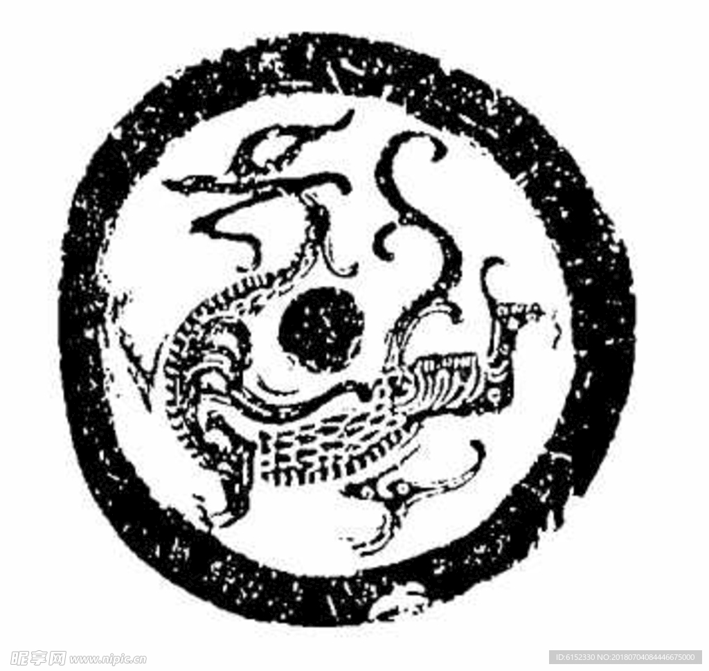 古典龙纹 鼎纹 古典花纹 中国