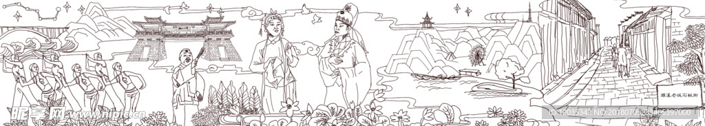 公园浮雕墙设计图