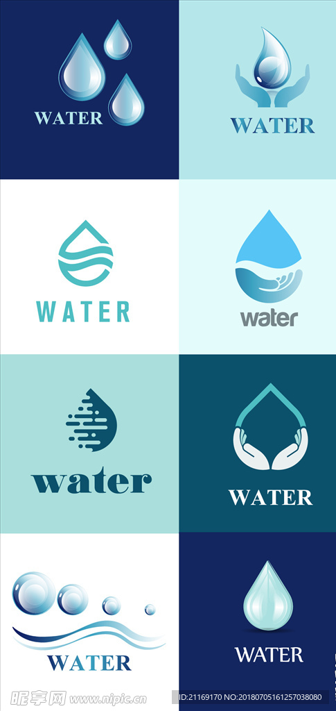 水滴 水 LOGO