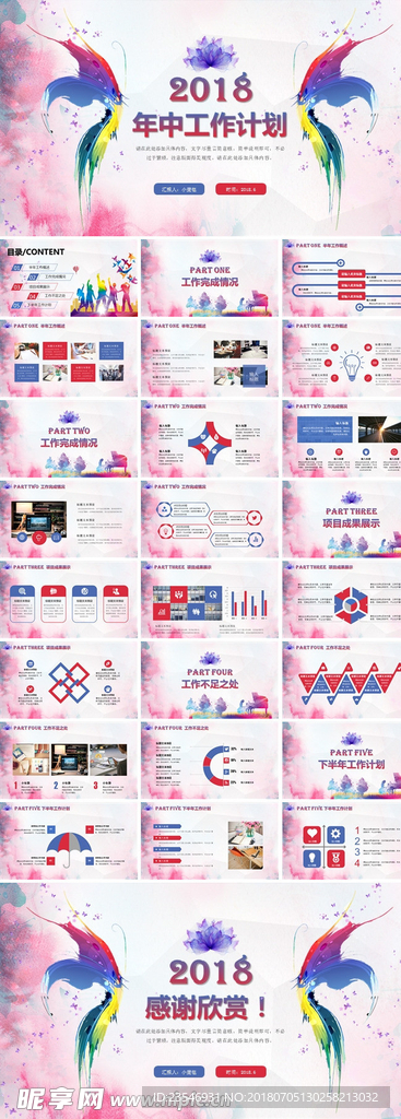 年中工作总结ppt