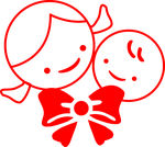 卡通 蝴蝶结  可爱宝贝