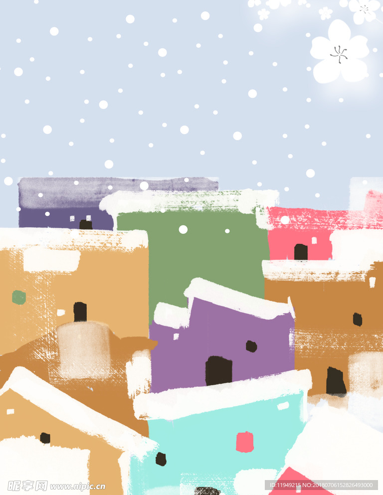 手绘海报背景  清新海报素材