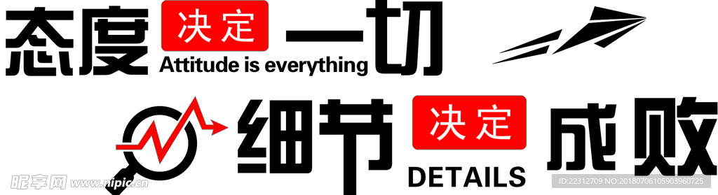 态度决定一切  细节决定成败