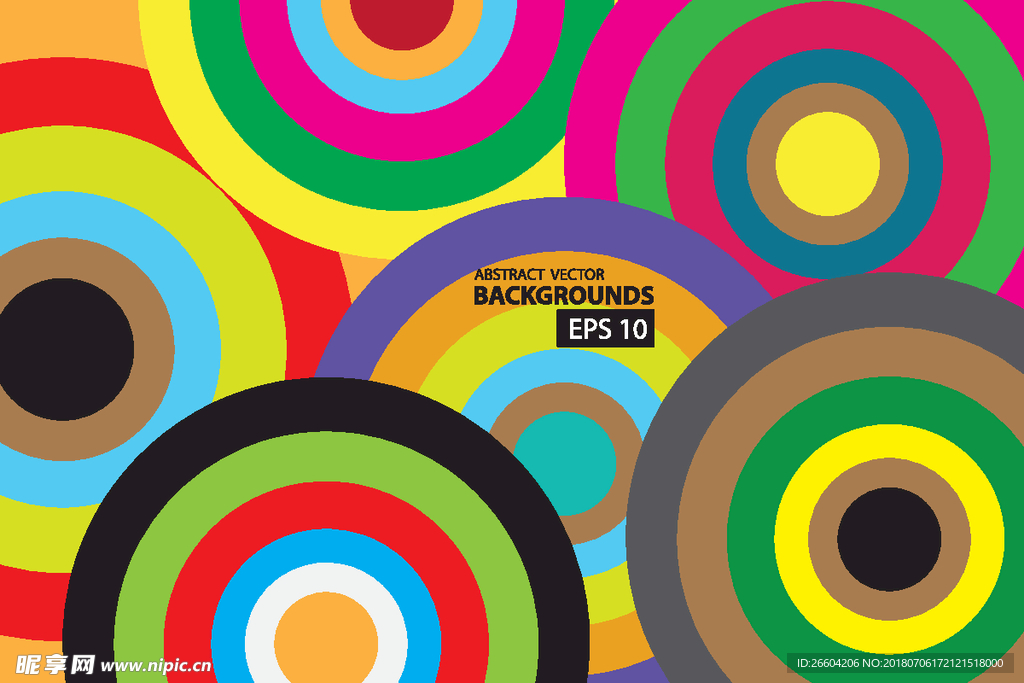 创意炫彩圆形不规则图形