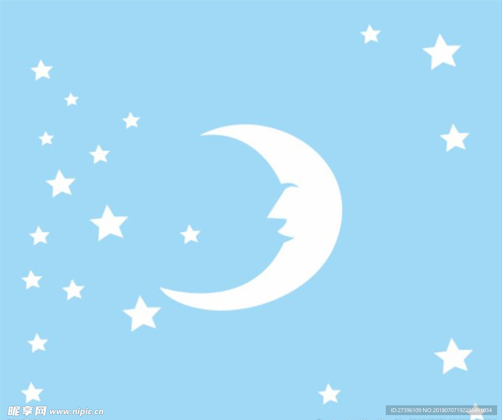 星空 儿童天花 硅藻泥矢量图