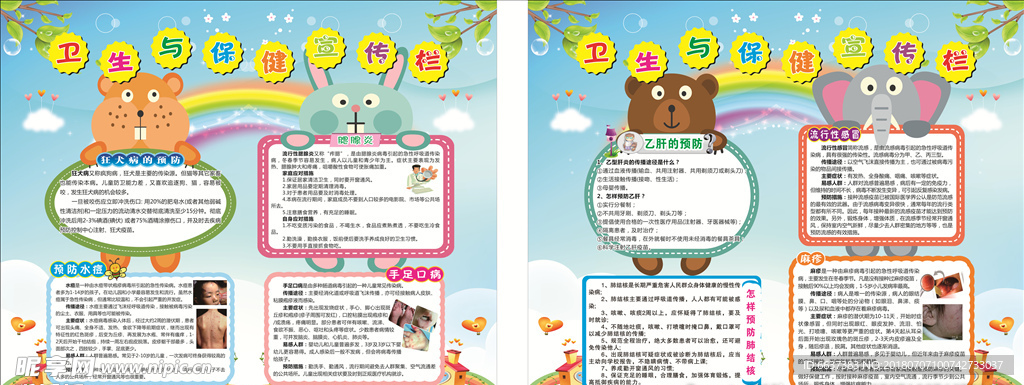 卫生与保健展板