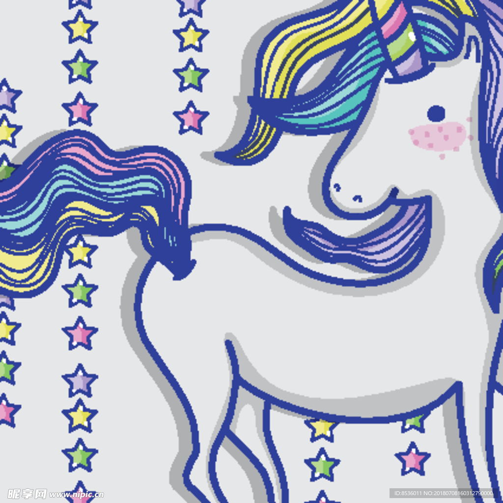 卡通独角兽