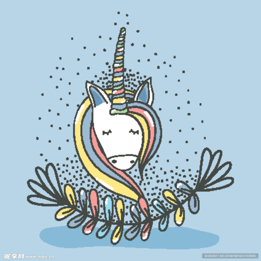 卡通独角兽