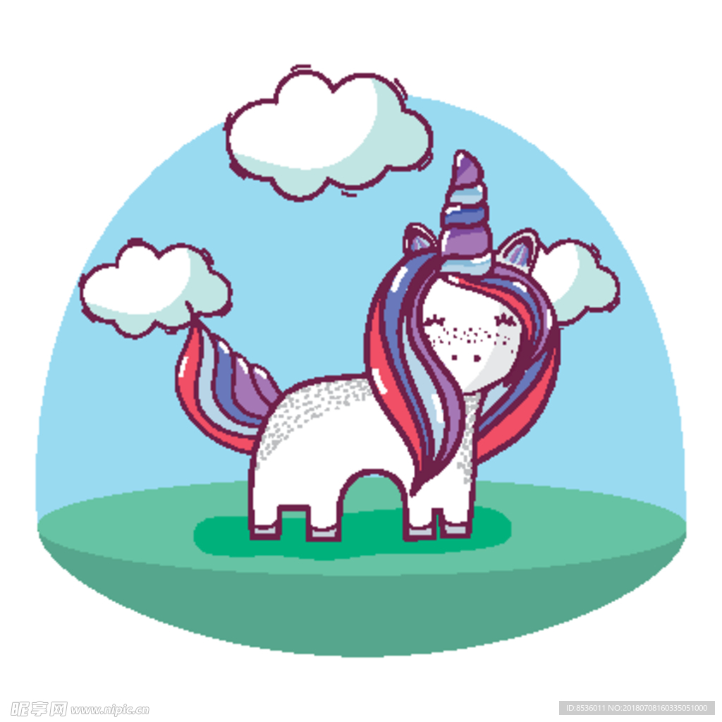 卡通独角兽