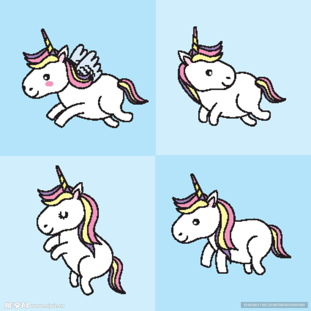 卡通独角兽
