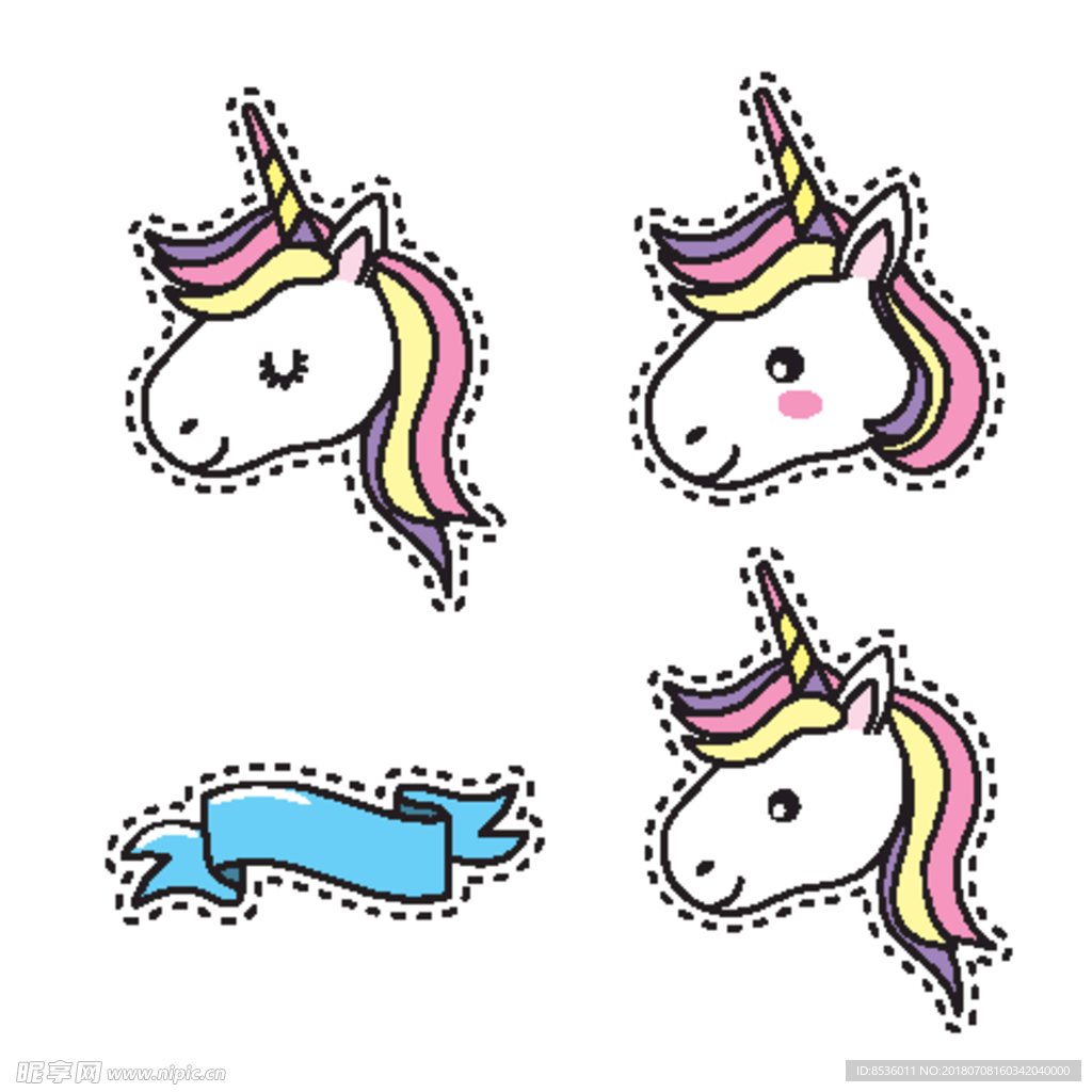 卡通独角兽