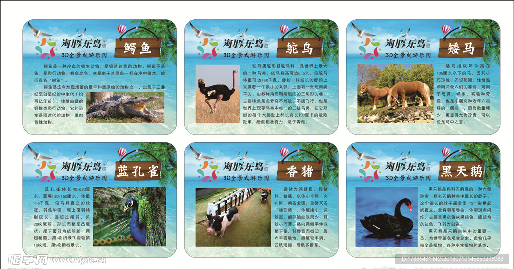 游乐园卡通动物图文简介