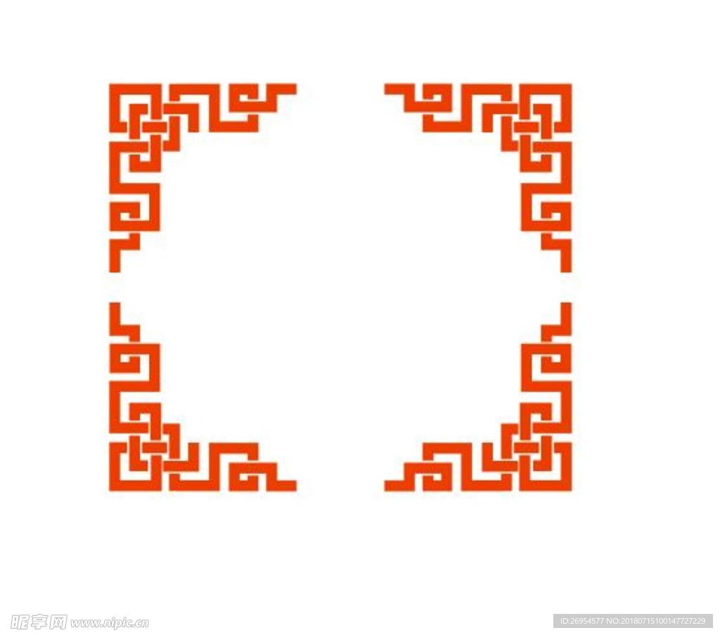 窗花花边素材矢量图文件