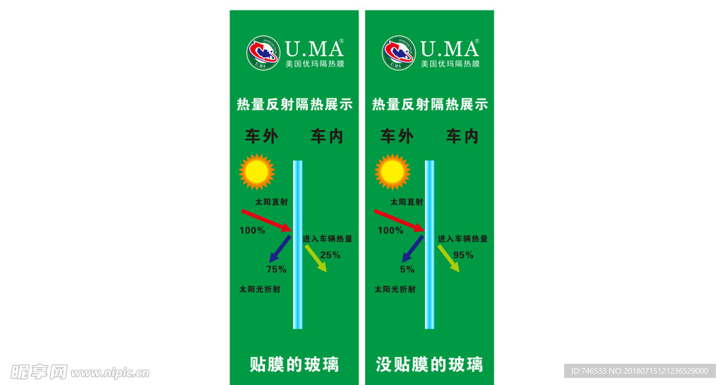 优玛反射隔热展示