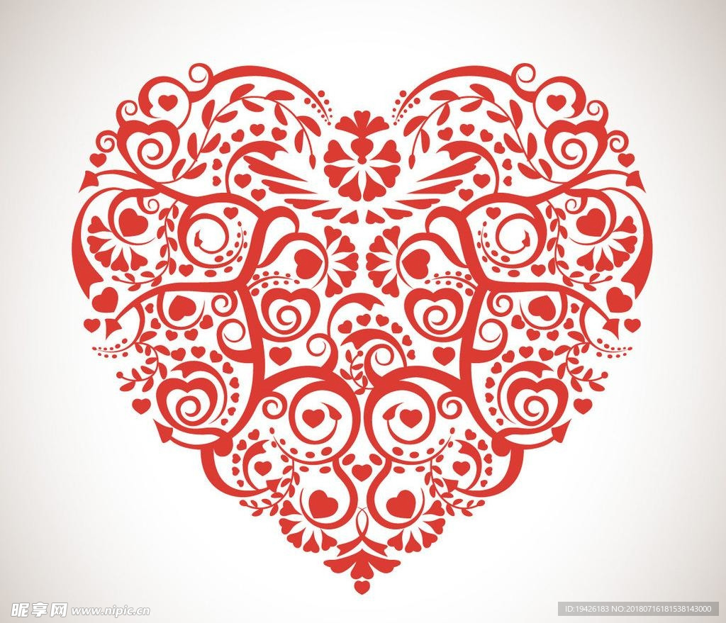 爱心底纹