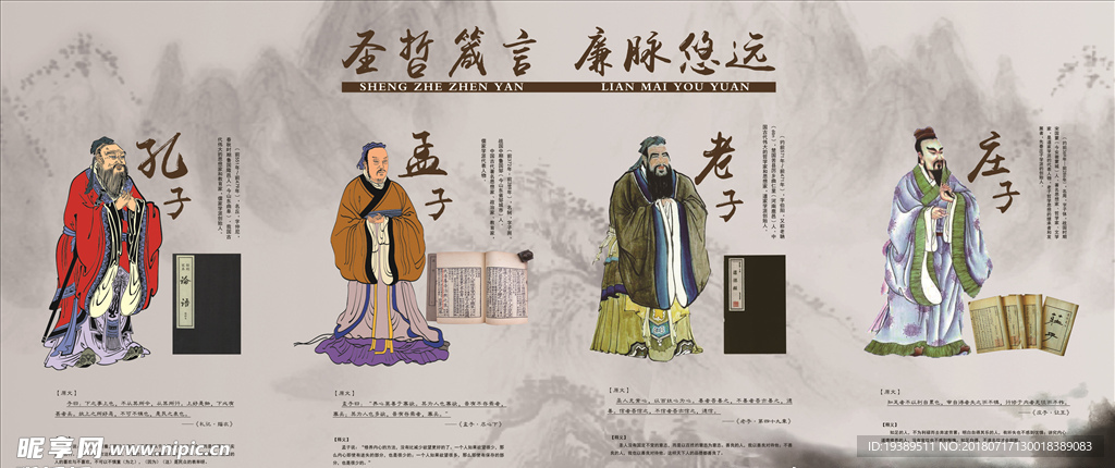 古代伟人 孔孟老庄