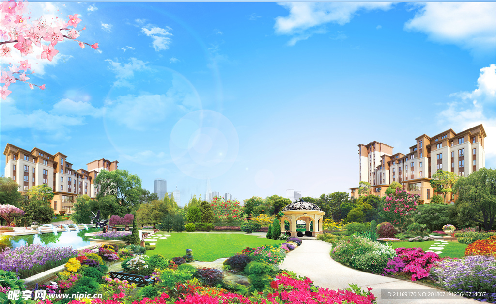 地产  园林 报广 花园