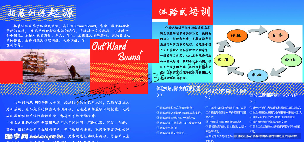 拓展训练画册内容页