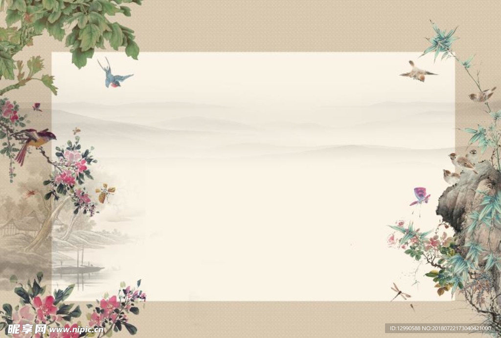 中国风海报背景