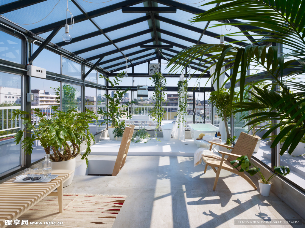 阳光房 玻璃房 沙发 阳光 景