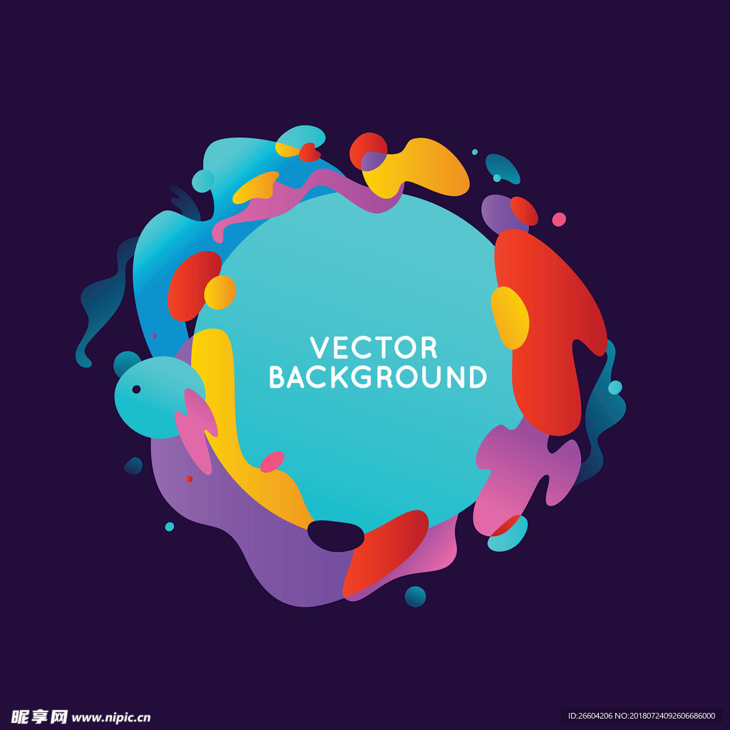 矢量商业综合体几何图形海报