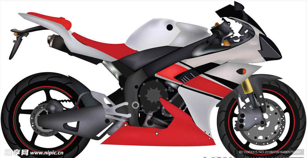 摩托车矢量素材