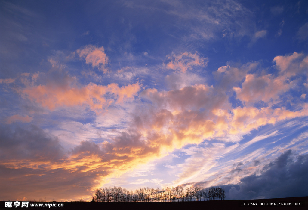 天空 夕阳 晚霞 高清天空 万