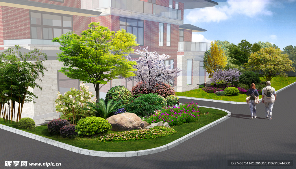 别墅 景观效果图