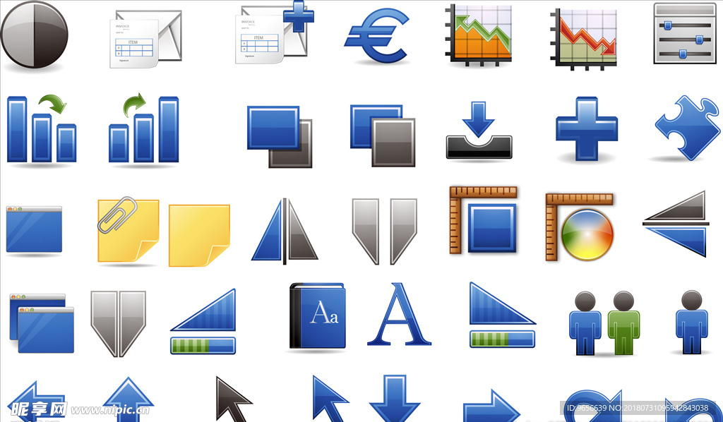 电脑办公图标合集