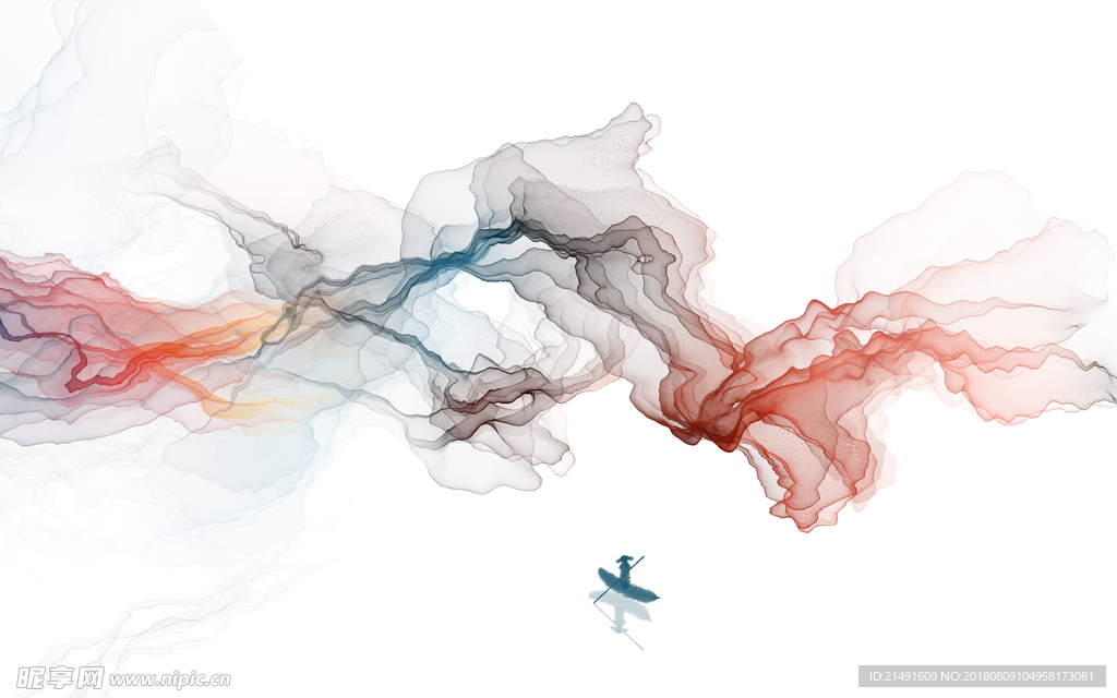 新中式水墨背景墙