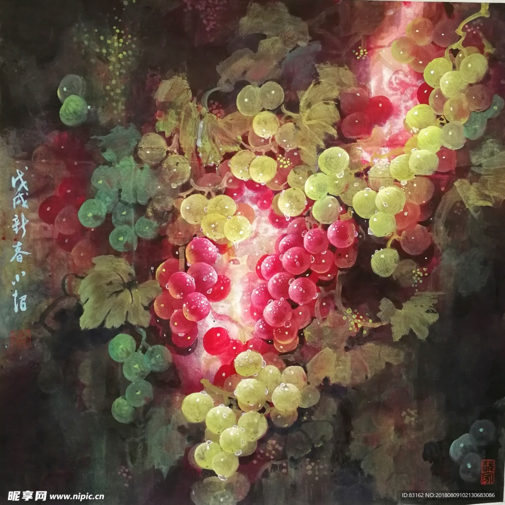 肖超（肖葡萄）绘画作品